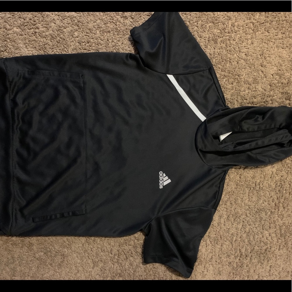 Adidas Athletic short sleeve hoodie